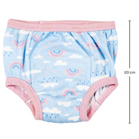 KIT 2 CALCINHAS 3 A 4 ANOS DE DESFRALDE ARCO-IRIS BUBA