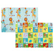 TAPETE DOBRÁVEL BUBA 120X180CM DUPLA FACE IMPERMEÁVEL ANIMAL PARTY