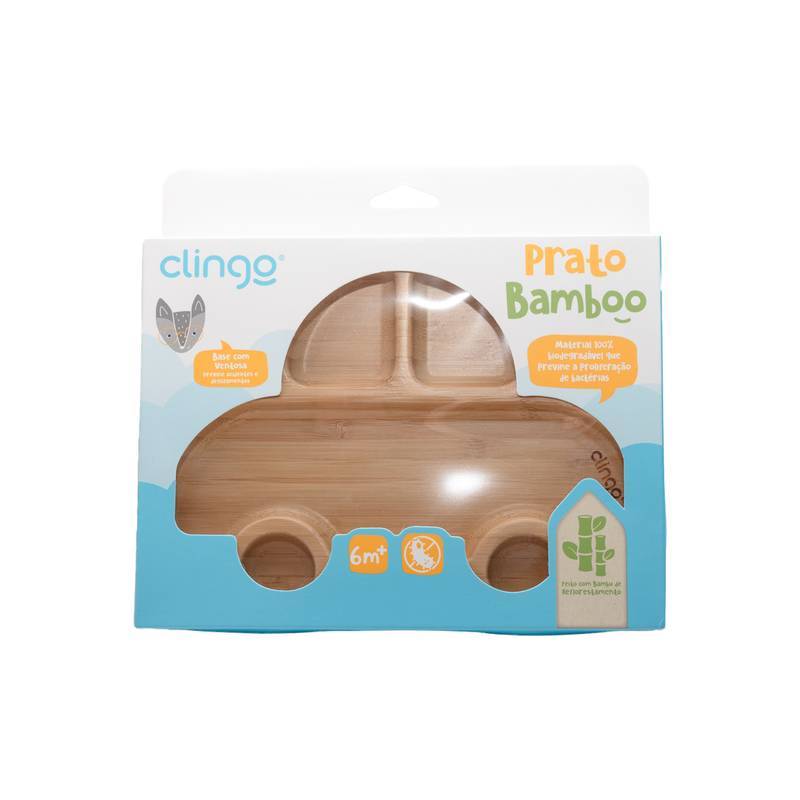 PRATO BAMBU DIVISORIA E VENTOSA CARRINHO