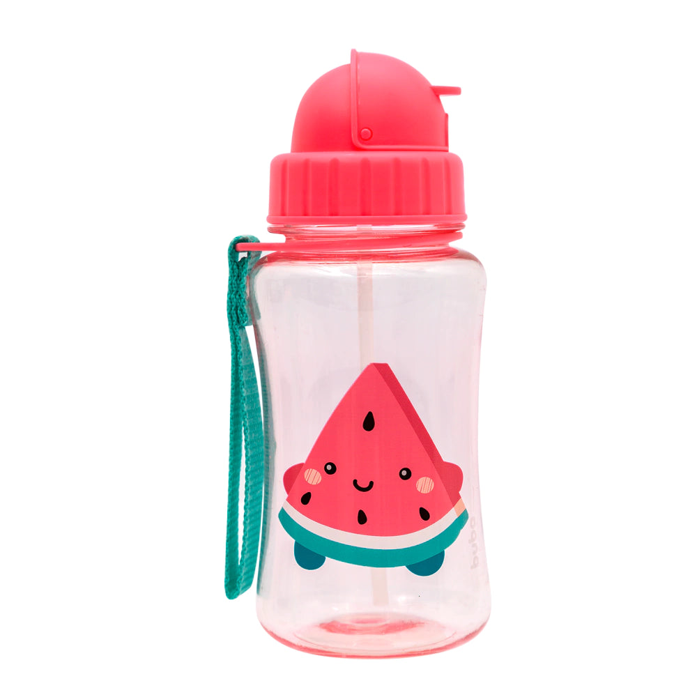 GARRAFINHA FRUTTI MELANCIA CANUDO SILICONE BUBA