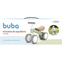 Bicicleta de Equilíbrio 4 rodas Verde (12m+) - Buba