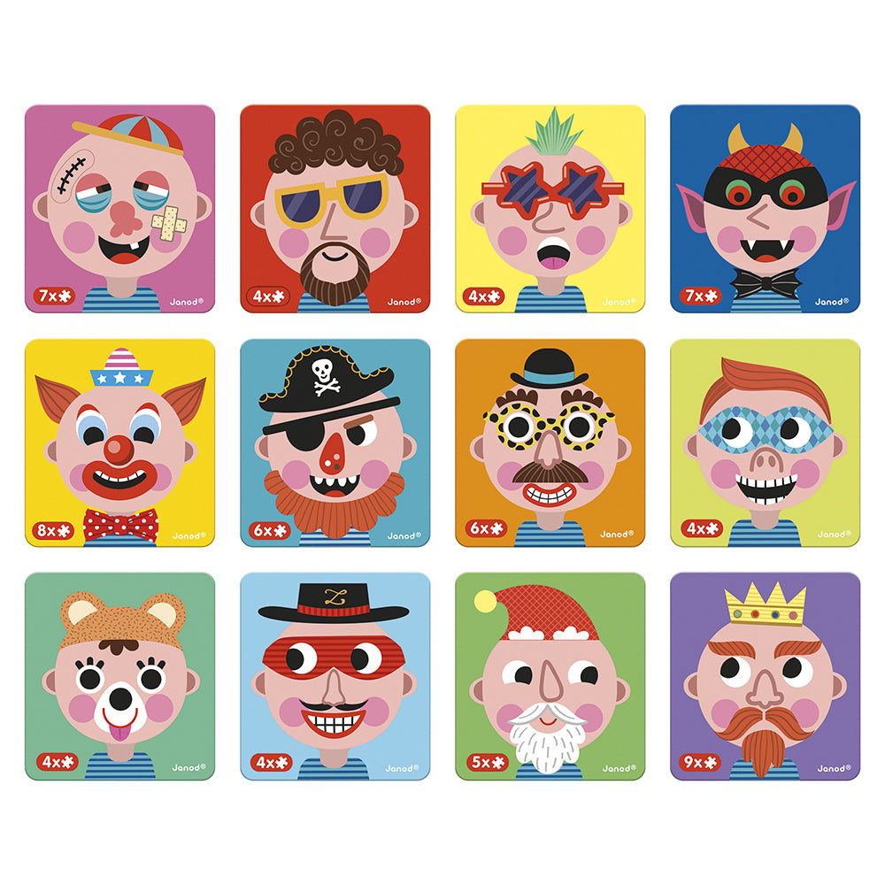 Livro Magnético Crazy Faces Meninos - 82 Peças