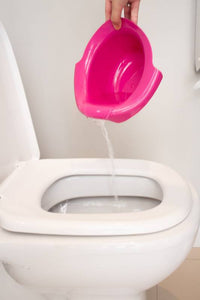 TRONINHO INFANTIL POTTY BRANCO ROSA