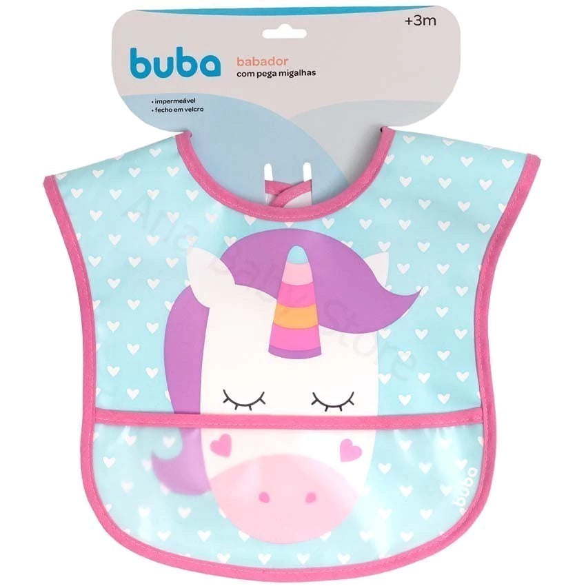 BABADOR COM BOLSO UNICÓRNIO
