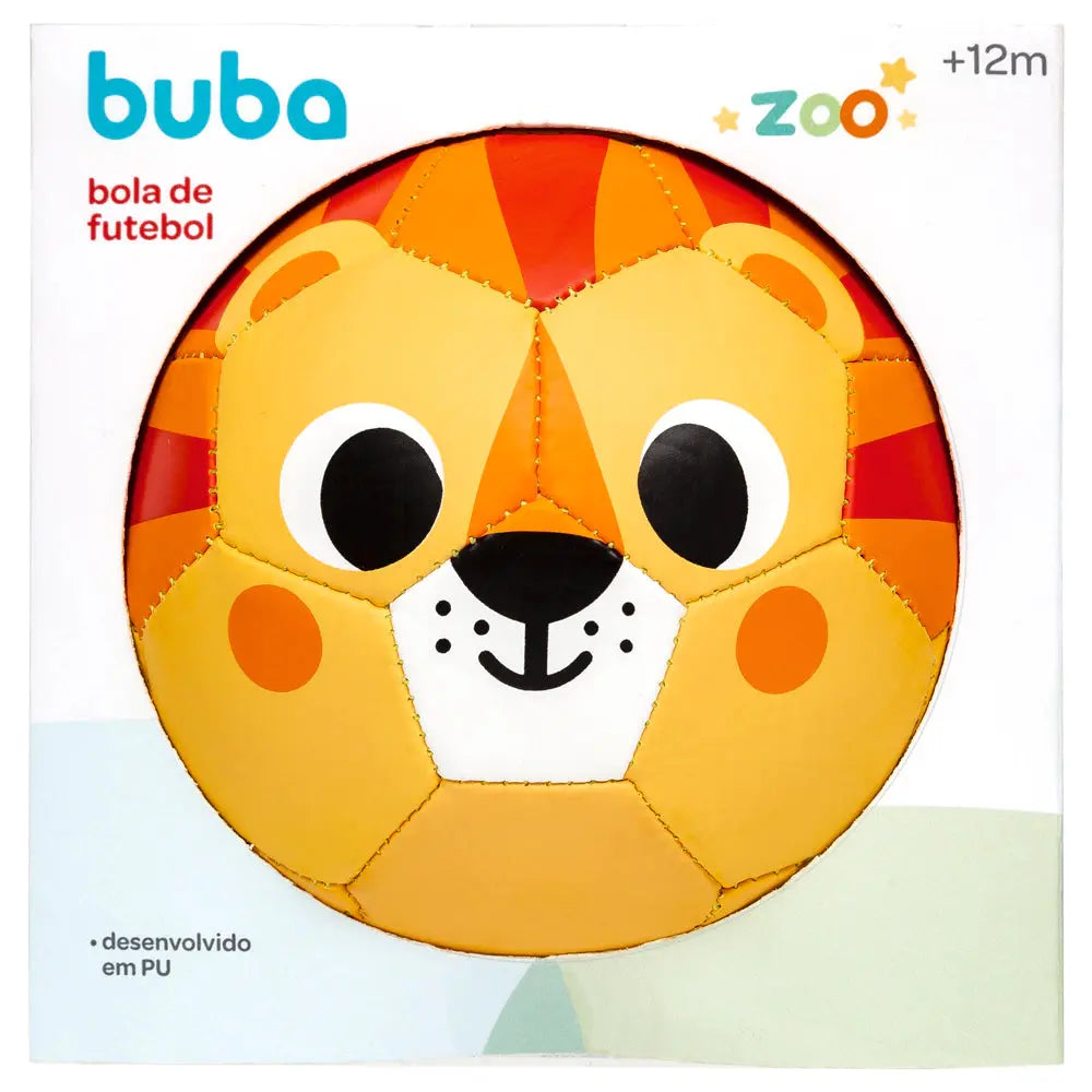 Bola de Futebol para bebê BubaZoo Leãozinho - Buba
