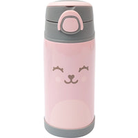 Garrafa Térmica Inox Parede Dupla 400ml Gumy Rosa (3m+) - Buba