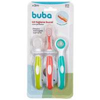 Kit Higiene Oral com Protetor para bebê (3m+) - Buba