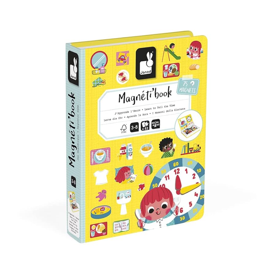 Livro Magnético Aprenda as Horas - 83 Peças