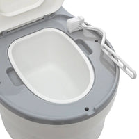 Troninho Vaso Sanitário Infantil c/ Som Branco e Cinza - Buba