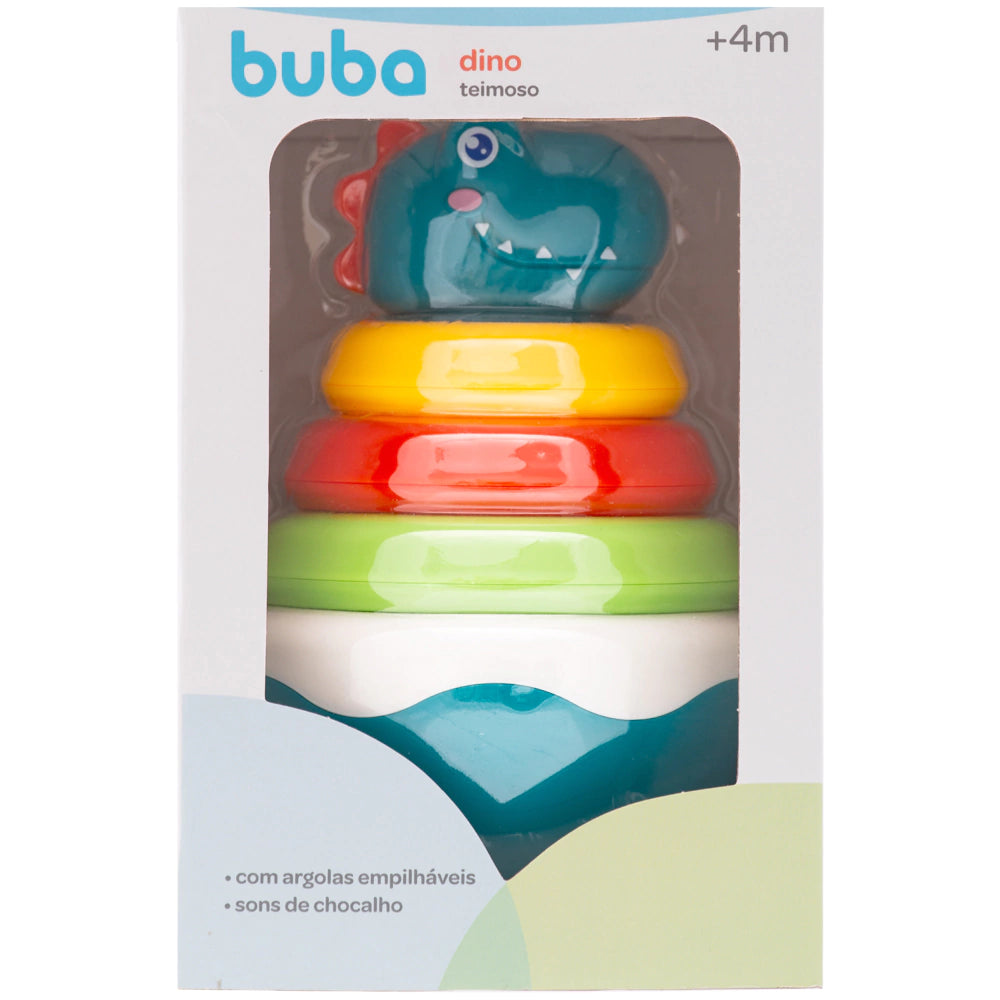 DINO TEIMOSO COM ARGOLA BUBA BRINQUEDO
