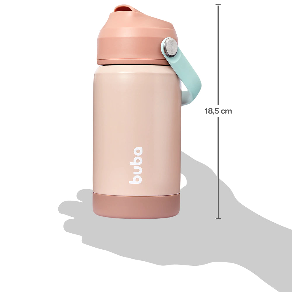 Copo Térmico Rose Buba com Canudo