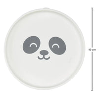 Prato em Silicone com Ventosa Gumy Off White - Buba