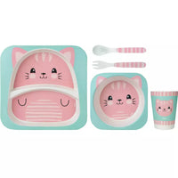 Kit Refeição em Bambu Gatinha - Buba