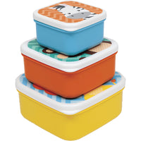 Kit 3 Porta Papinha para bebê Animal Fun - Buba