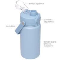Garrafinha Termica Parede Dupla - Azul
