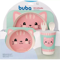 Kit Refeição em Bambu Gatinha - Buba