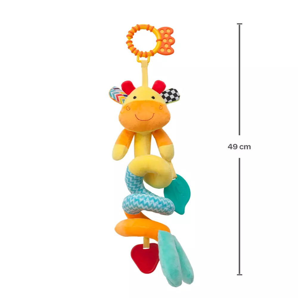 MOLA DE ATIVIDADES HAPPY ZOO GIRAFA BUBA PELÚCIA E MORDEDOR