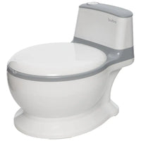 Troninho Vaso Sanitário Infantil c/ Som Branco e Cinza - Buba