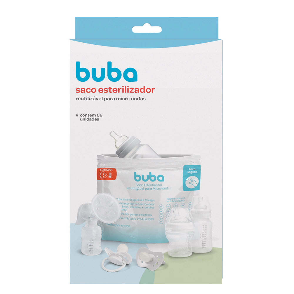 SACO ESTERILIZADOR REUTILIZÁVEL PARA MICRO-ONDAS BUBA