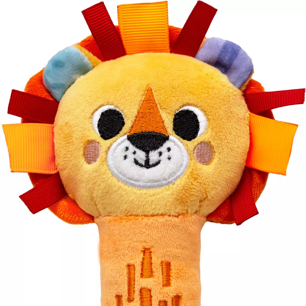 BUZININHA COM MORDEDOR DE PELUCIA BUBAZOO LEÃO
