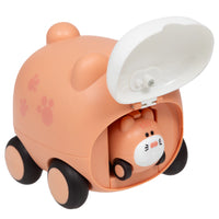 Carrinho Animal com Filhote Rosa