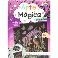 Livro de Colorir Arte Mágica Unicórnios - Happy Books