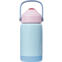 Garrafinha Termica Rosa e Azul Com Canudo