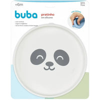 Prato em Silicone com Ventosa Gumy Off White - Buba