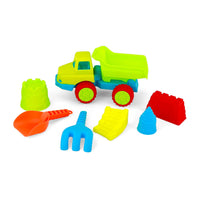 Caminhão infantil de brinquedo Brincando na Praia, ideal para brincar na areia e transportar areia ou brinquedos