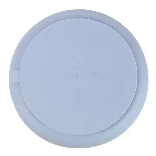 Prato em Silicone com Divisórias e Ventosa Flex Azul (6m+) - Clingo