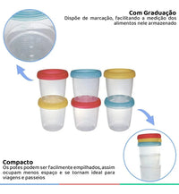 Potes para Armazenar Leite e Papinha - Clingo