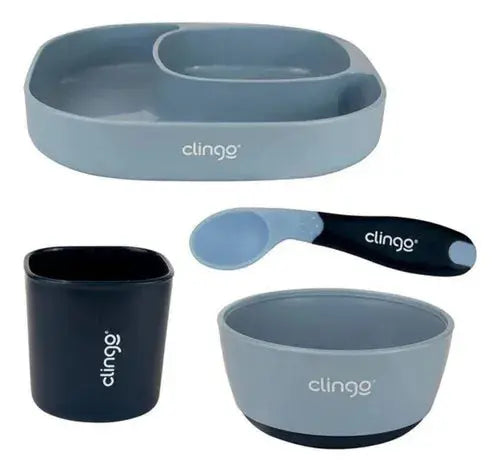 Kit Alimentação Daily 4 em 1 Azul (6m+) - Clingo