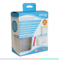 Potes para Armazenar Leite e Papinha - Clingo