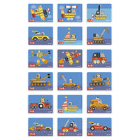 Livro Magnético Carros de Corrida 68 peças - Janod