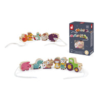 Conjunto fazendinha em fila com 13 peças – Janod