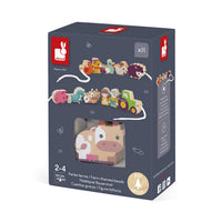 Conjunto fazendinha em fila com 13 peças – Janod