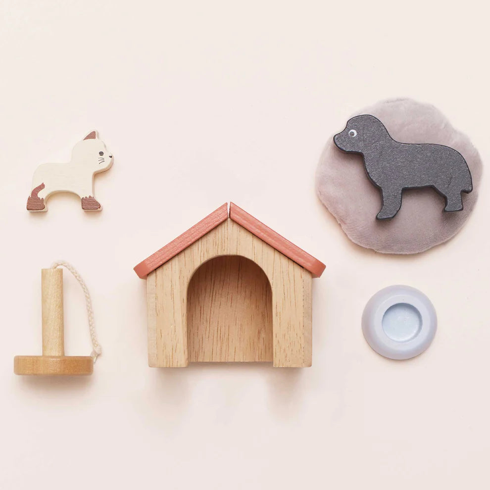 Conjunto de Animais de Estimação Cachorro e Gato
