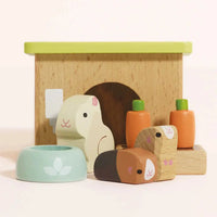 Conjunto de Animais de Estimação Coelhinho e Guiné