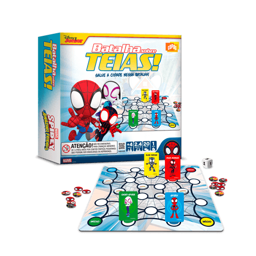 Jogo Spidey Batalha Sobre Teias - Copag