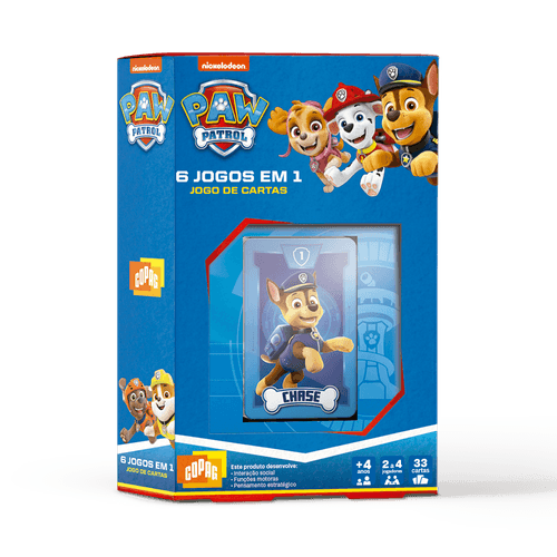 Patrulha Canina 6 Jogos em 1 - Copag