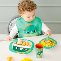 KIT REFEIÇÃO BUBAZOO DINOSSAURO COMPLETO ALIMENTAÇÃO