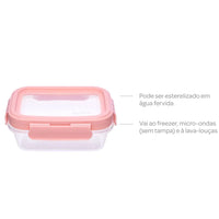 Kit 3 Potinhos Herméticos Rosa 100ml - Buba