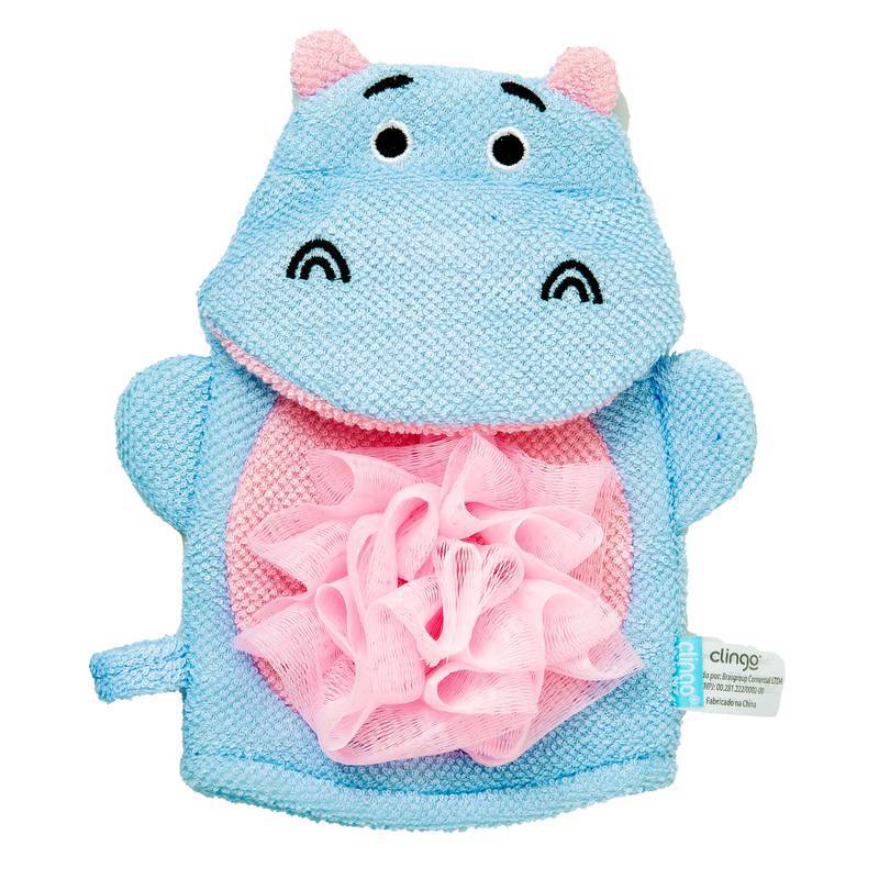 ESPONJA PARA BANHO INFANTIL - HIPOPOTAMO