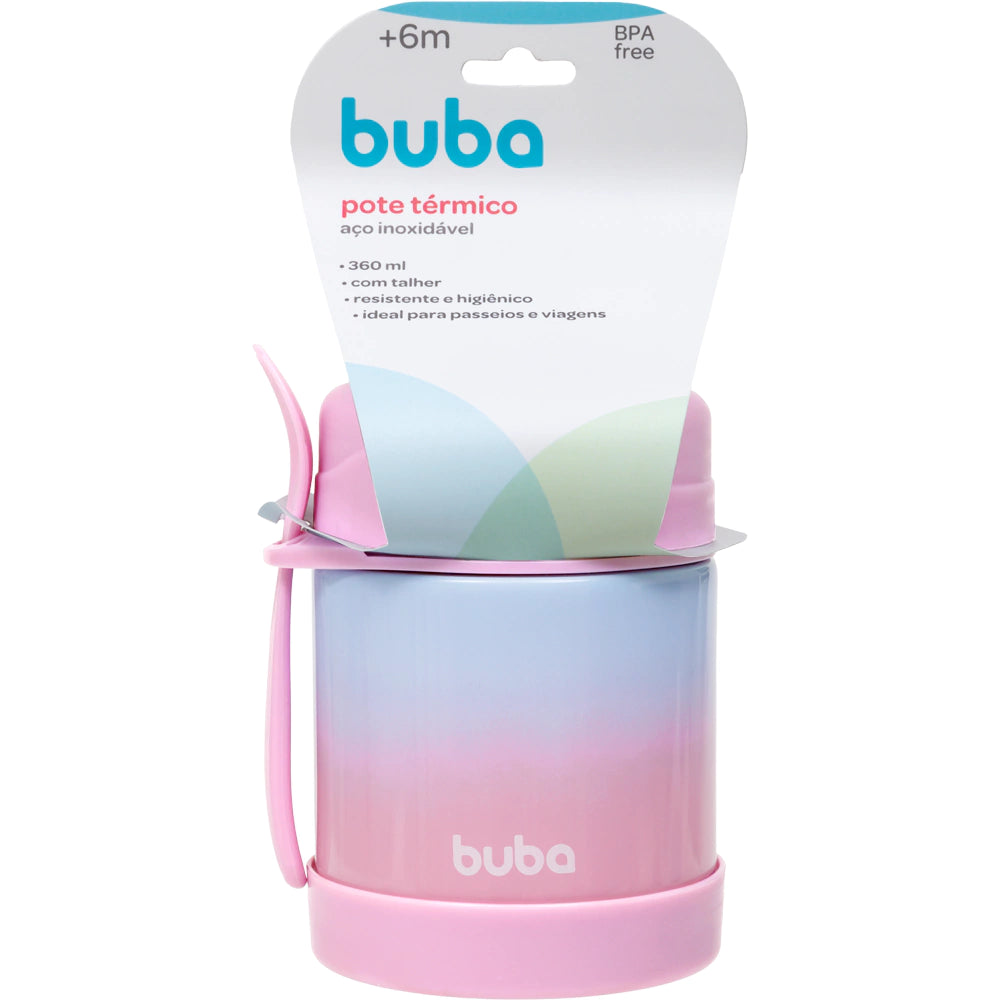 Pote Térmico Degradê Rosa Buba