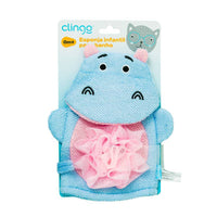 ESPONJA PARA BANHO INFANTIL - HIPOPOTAMO