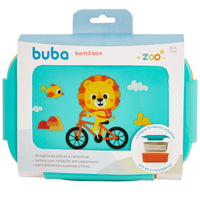 BENTO BOX INOX COM TRAVA E DIVISÓRIAS BUBAZOO LEÃO MARMITA POTE