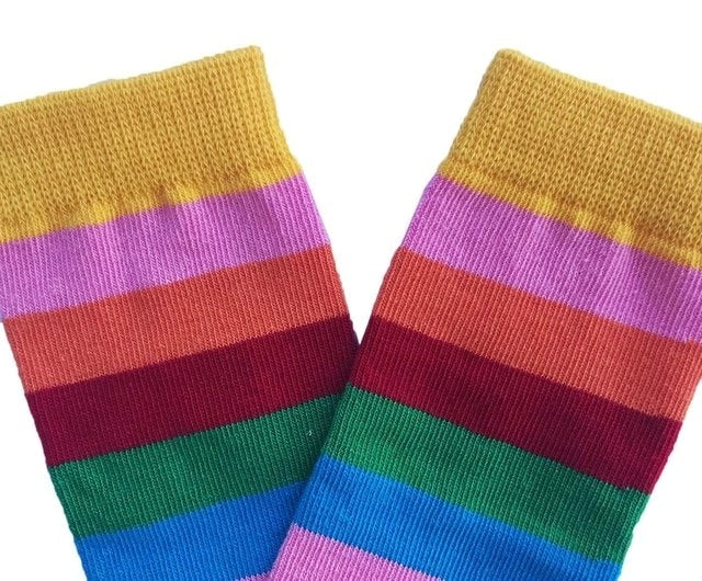 Meia Arco Iris Retro