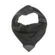 BABADOR BANDANA COM MORDEDOR JEANS PRETO