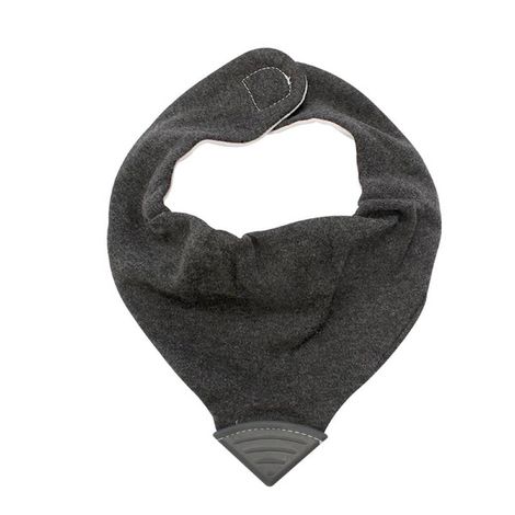 BABADOR BANDANA COM MORDEDOR JEANS PRETO