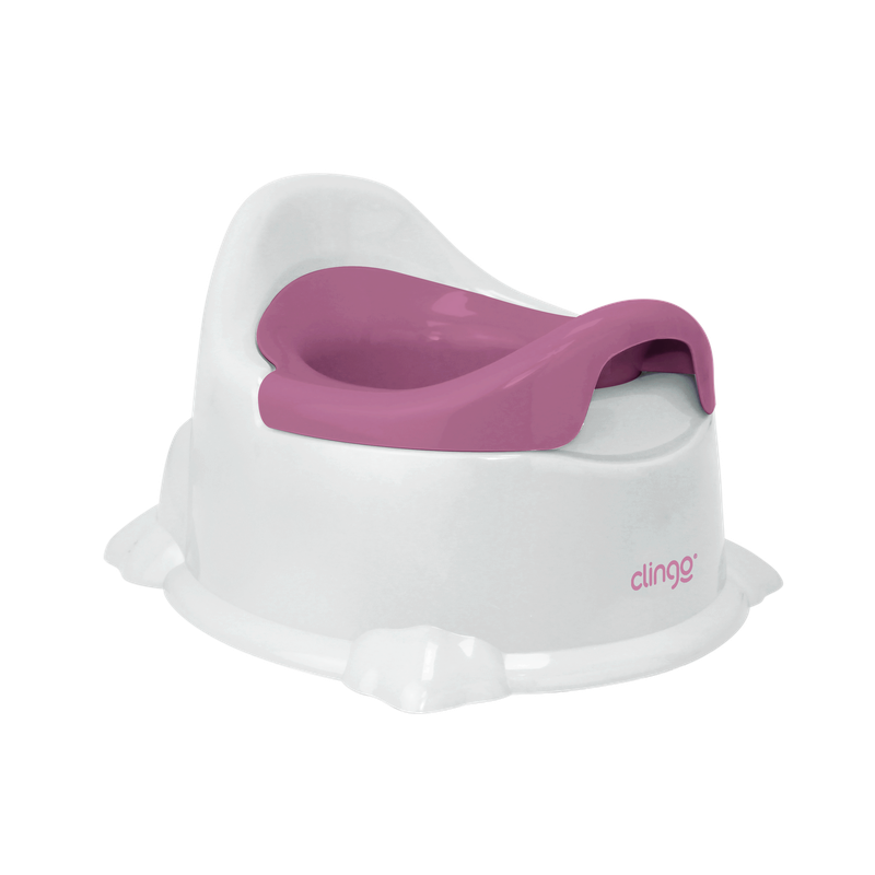 TRONINHO INFANTIL POTTY BRANCO ROSA